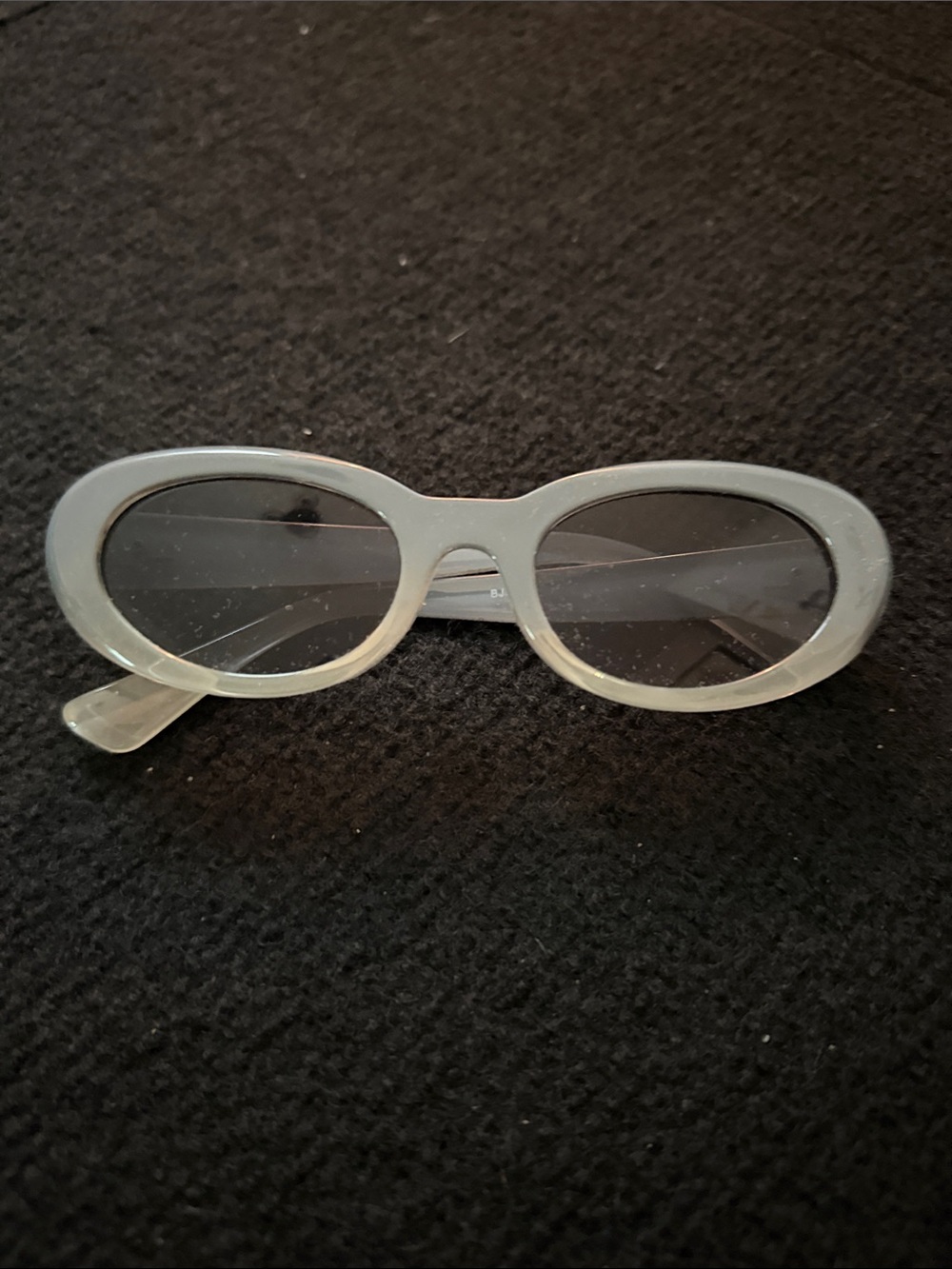Women’s Oval Sunglasses - Translucent White Frame